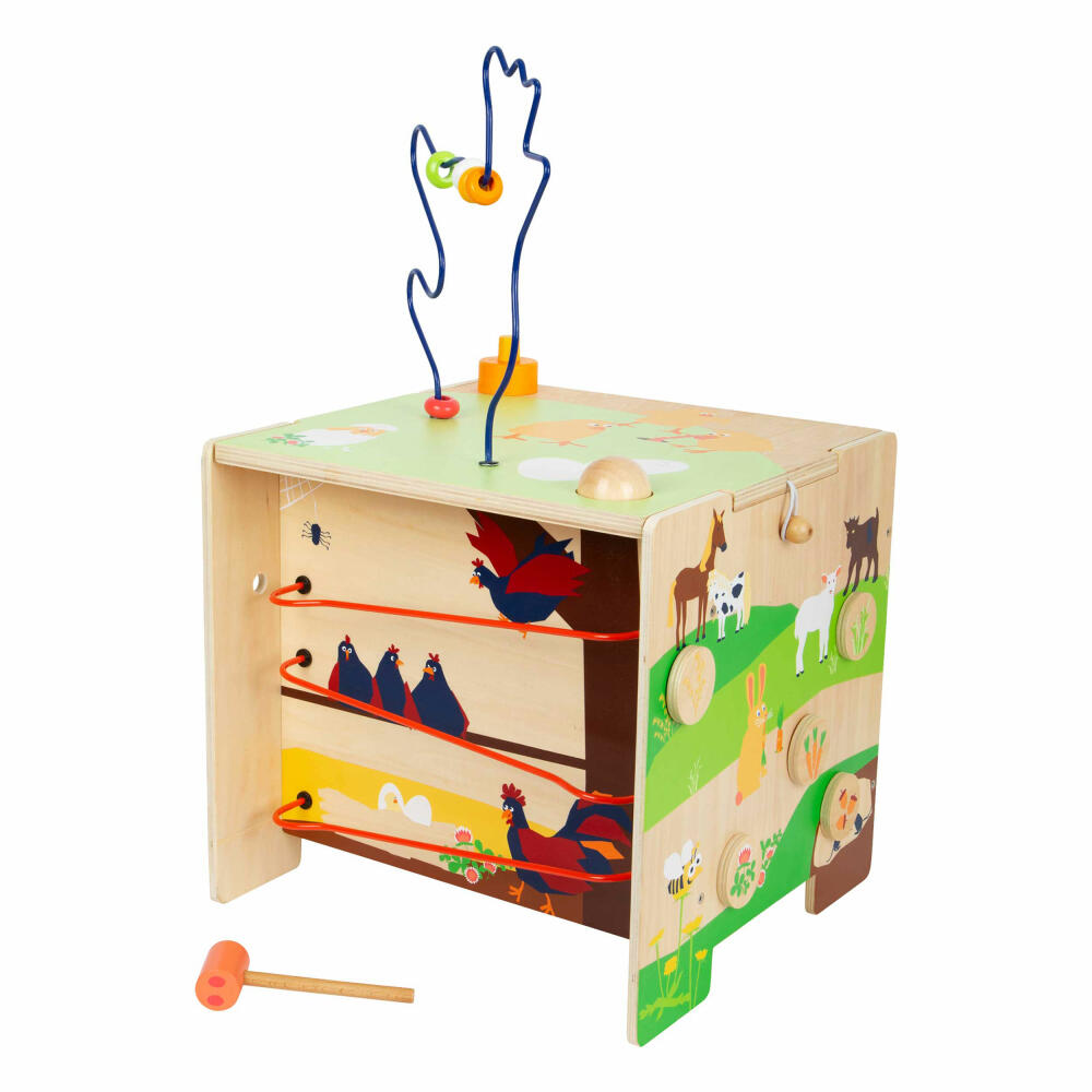 Legler Small Foot Motorikwürfel Landleben, Spielzeug, ab 12 Monate, 11733