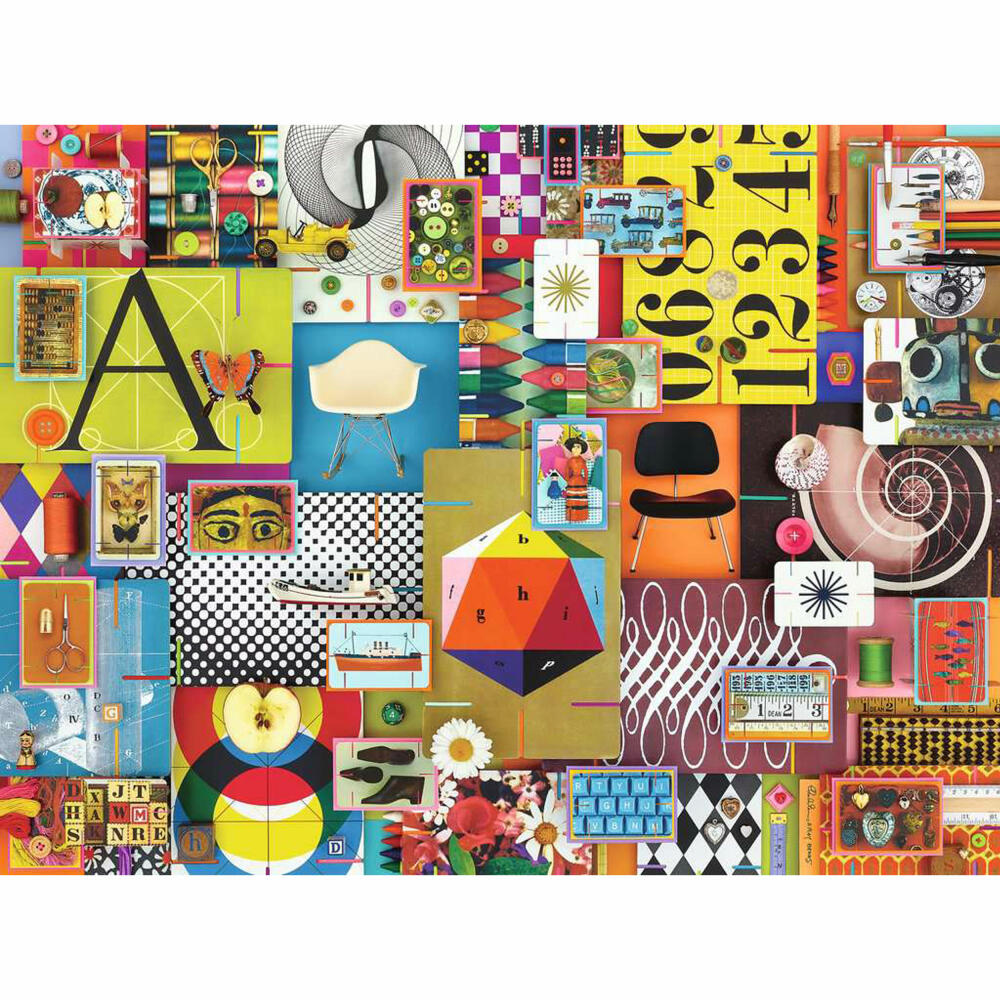 Ravensburger Puzzle Eames House of Cards, Erwachsenenpuzzle, 1500 Teile, 12000428