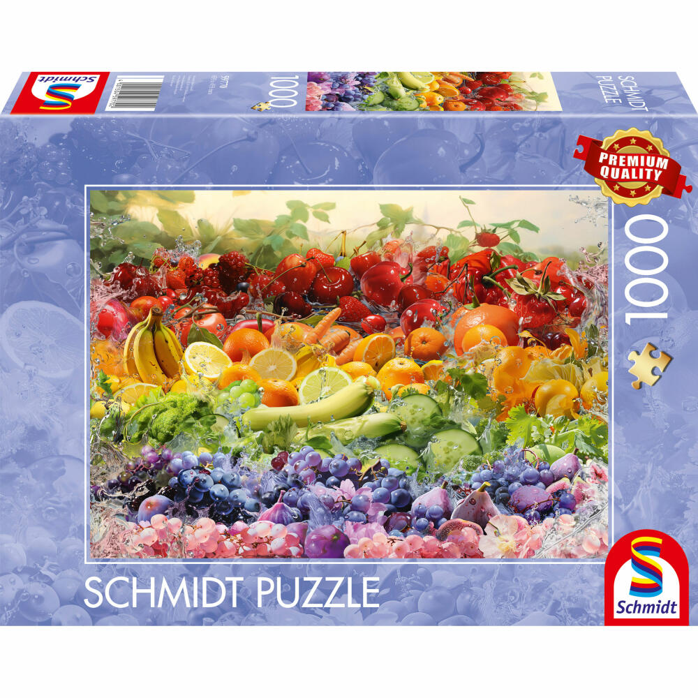 Schmidt Spiele Puzzle Frucht-Cocktail, Erwachsenenpuzzle, Standard, 1000 Teile, 59770
