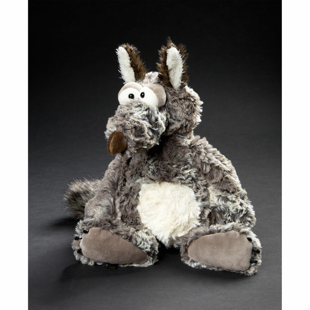 sigikid Grimms Gangster BeastsTown, soft toy, stuffed toy, cuddly toy, polyester, grey, 30 cm, 39743