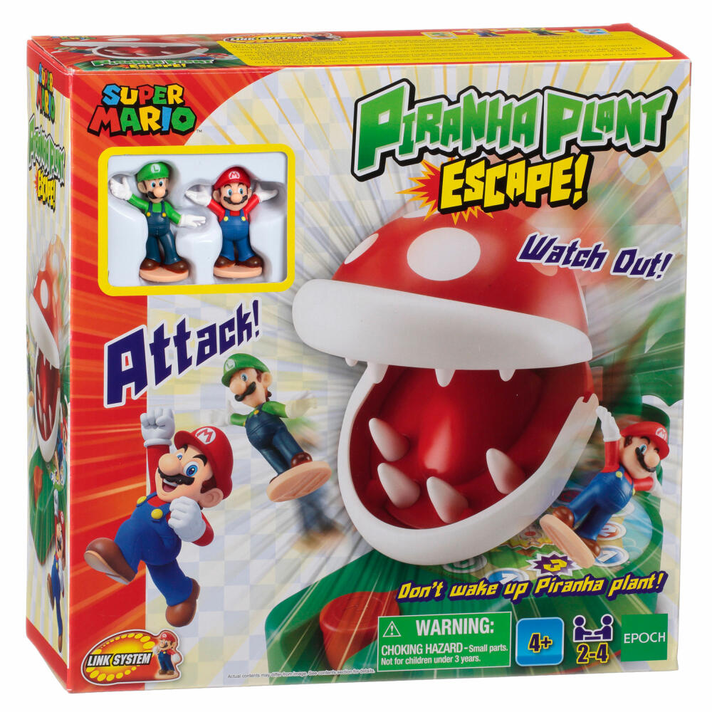 Epoch Games Super Mario Piranha Plant Escape!, Gesellschaftsspiel, Kinderspiel, ab 4 Jahren, 7357