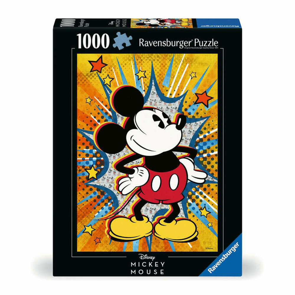 Ravensburger Puzzle Retro Mickey, Erwachsenenpuzzle, 1000 Teile, 12000472