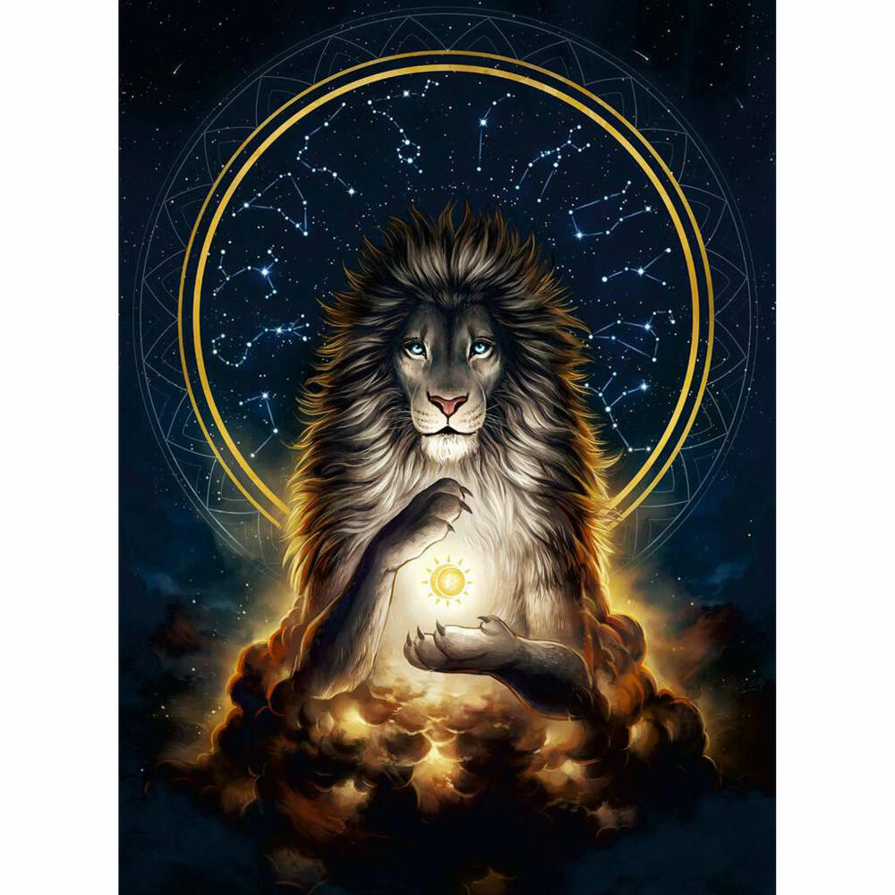 Ravensburger Puzzle Leuchtender Löwe, Erwachsenenpuzzle, 500 Teile, 12000480