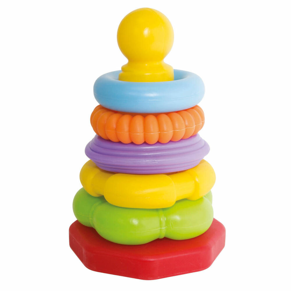 Simba ABC Ringpyramide, Steckspiel, Stapelspiel, Ringe, Pyramide, Kinder, Baby, Spielzeug, 104018158
