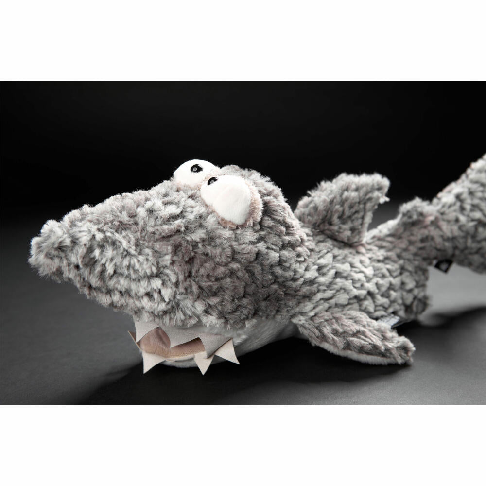 sigikid BEASTS cuddly toy shark Hi Bite!, plush toy, cuddly toy, cuddly animal, gray / white, 39628
