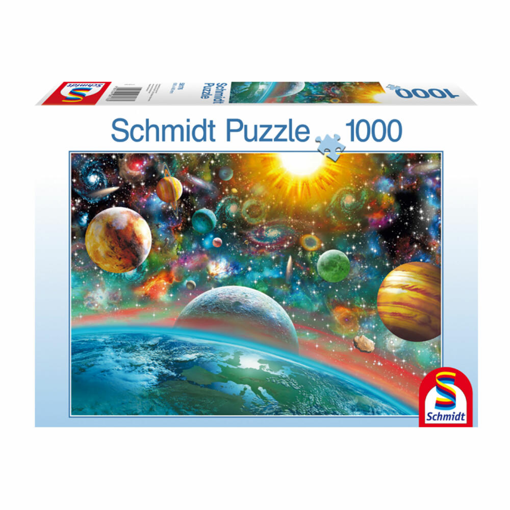Schmidt Spiele Weltall, Puzzle, Erwachsenenpuzzle, Standard, 1000 Teile, 58176
