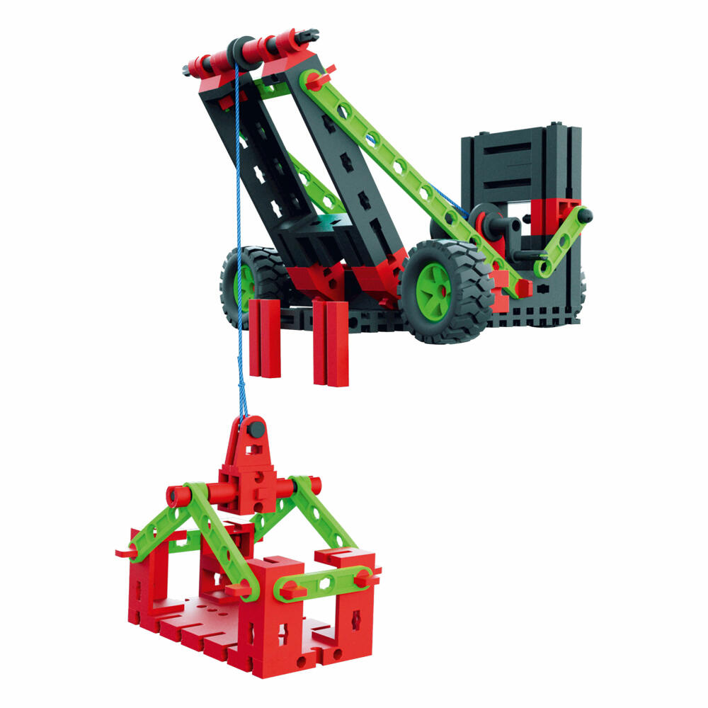 fischertechnik Advanced Universal Starter, 255-tlg., Kinder Baukasten, Motorikspielzeug, Bau Konstruktionsspielzeug, 536618