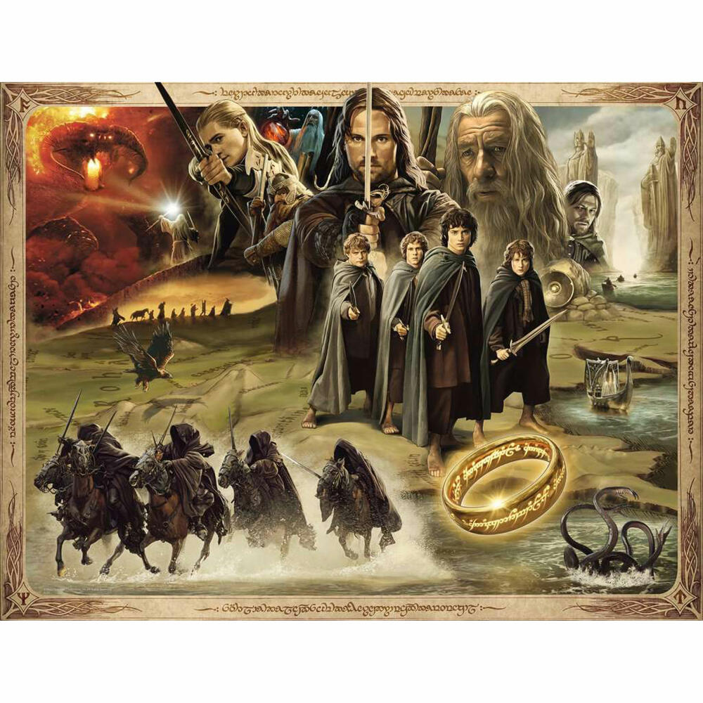 Ravensburger Puzzle LOTR: The Fellowship of the Ring, Erwachsenenpuzzle, 2000 Teile, 16927