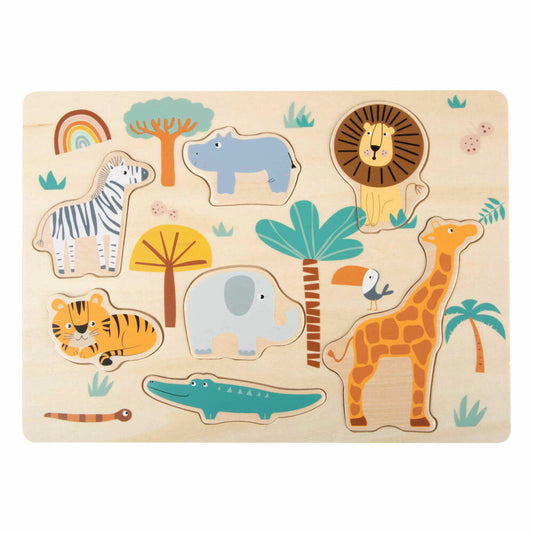 Legler Small Foot Puzzle Safari, Toy, from 24 months, 11701