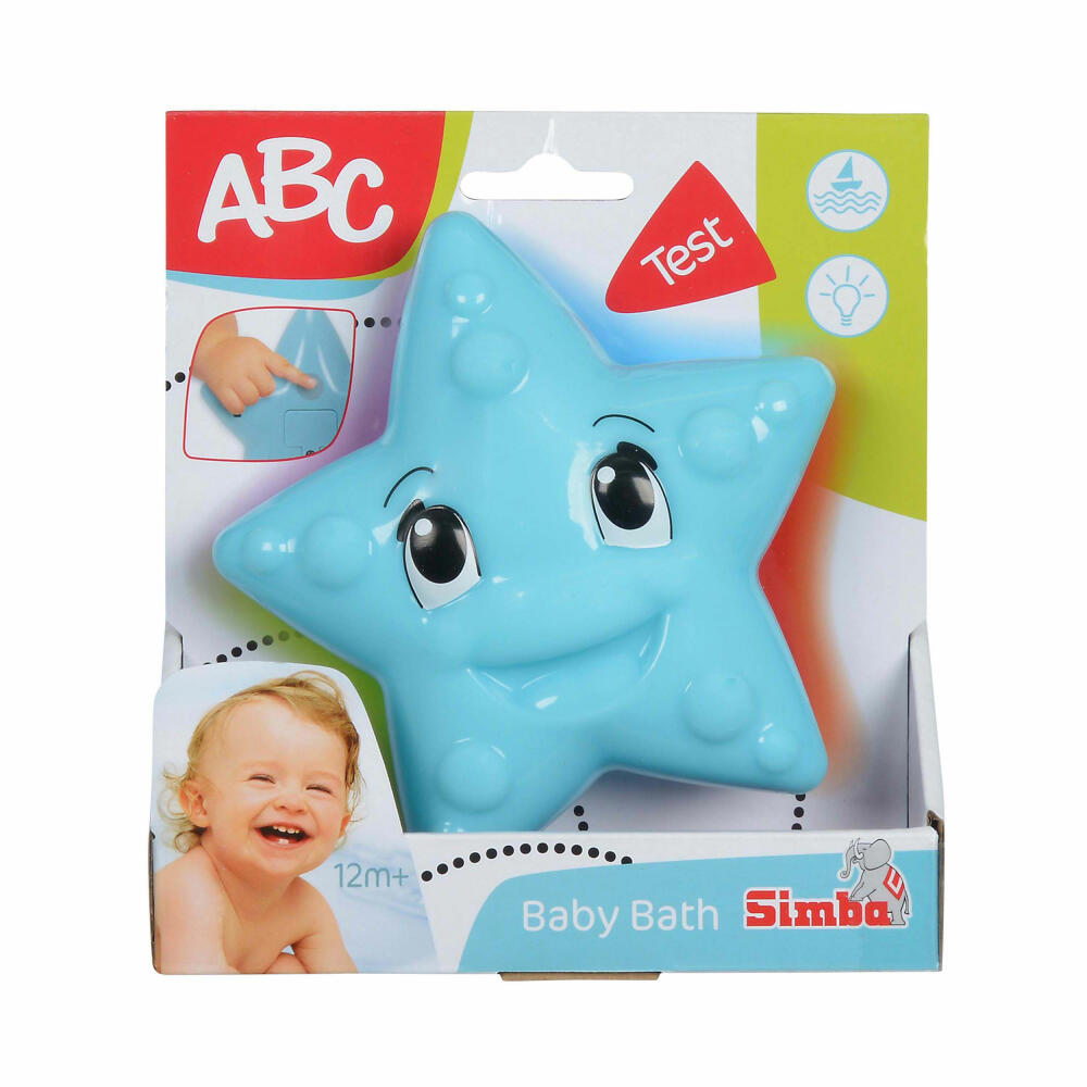 Simba ABC Bath Light, Bath Toy, Starfish, with Colorful Lighting, Children, Baby Toy 104010073