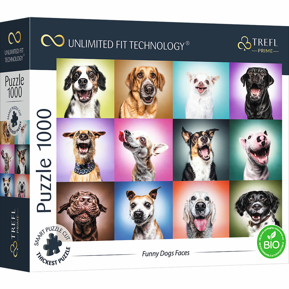 Trefl Puzzle UFT Funny Dog Faces, 1000 pieces, 68.3 x 48 cm, 10706