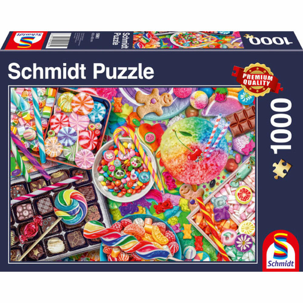 Schmidt Spiele Candylicious, Standard Puzzle, Erwachsenenpuzzle, 1000 Teile, 58961