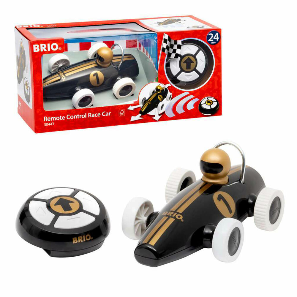 BRIO RC Racing Car Black Gold, with Remote Control, Racing Car, Toy, 63044300