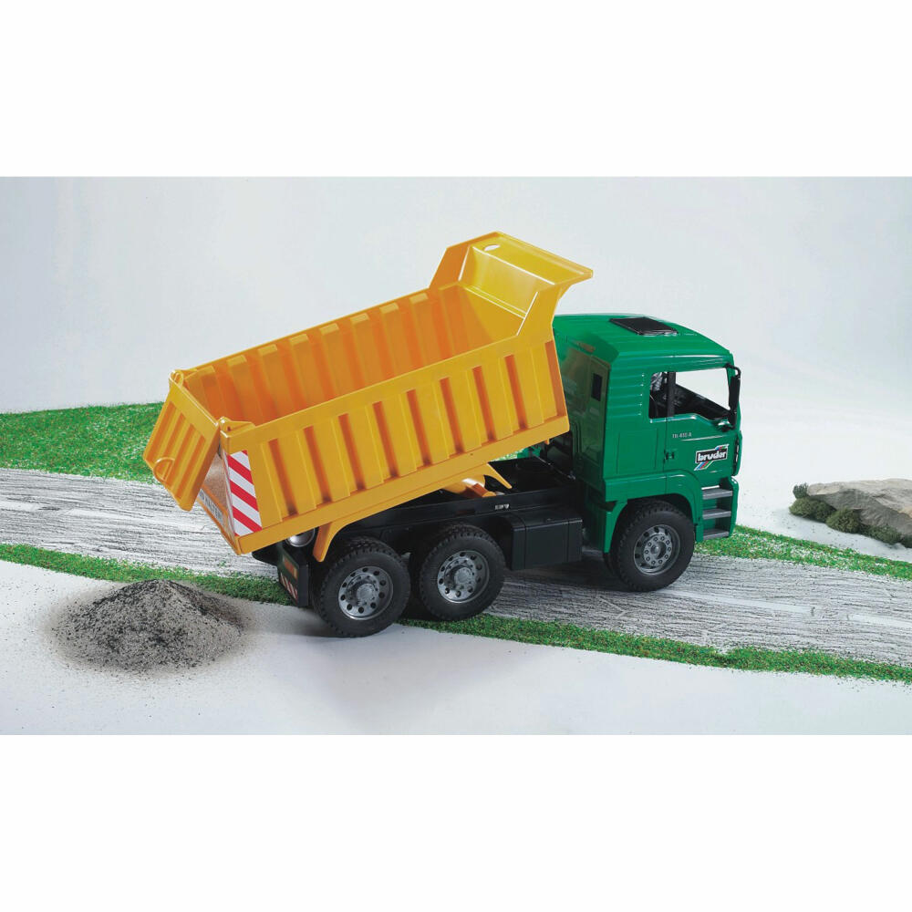 Bruder Construction Vehicles MAN TGA Truck, with Tipper Body, Model Vehicle, Model Vehicle, Toy, 02765