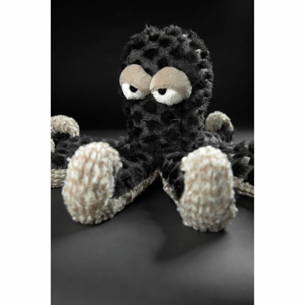 sigikid BEASTS cuddly toy octopus Deep Water Dandy, plush toy, cuddly toy, cuddly animal, gray / black, 39638