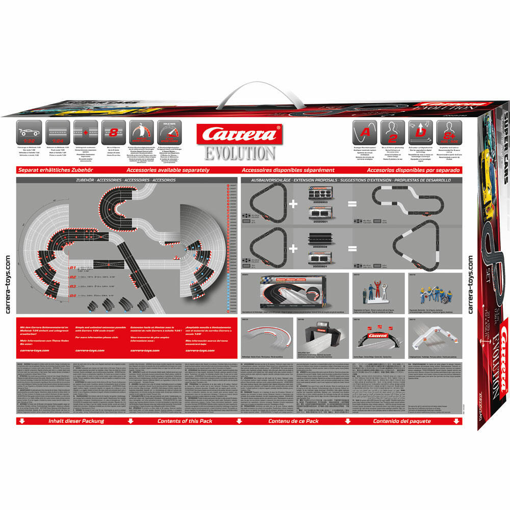 Carrera Super Cars Racetrack, Car, Racing Car, Race Track, Evolution Set, 20025240