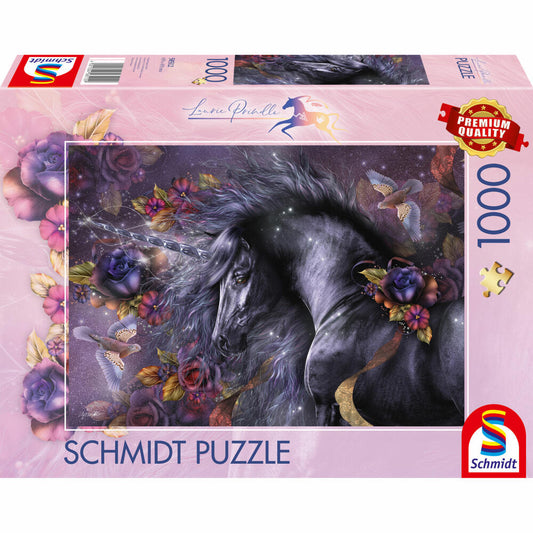 Schmidt Spiele Puzzle Blue Rose, Laurie Prindle, Adult Puzzle, 1000 Pieces, 58512