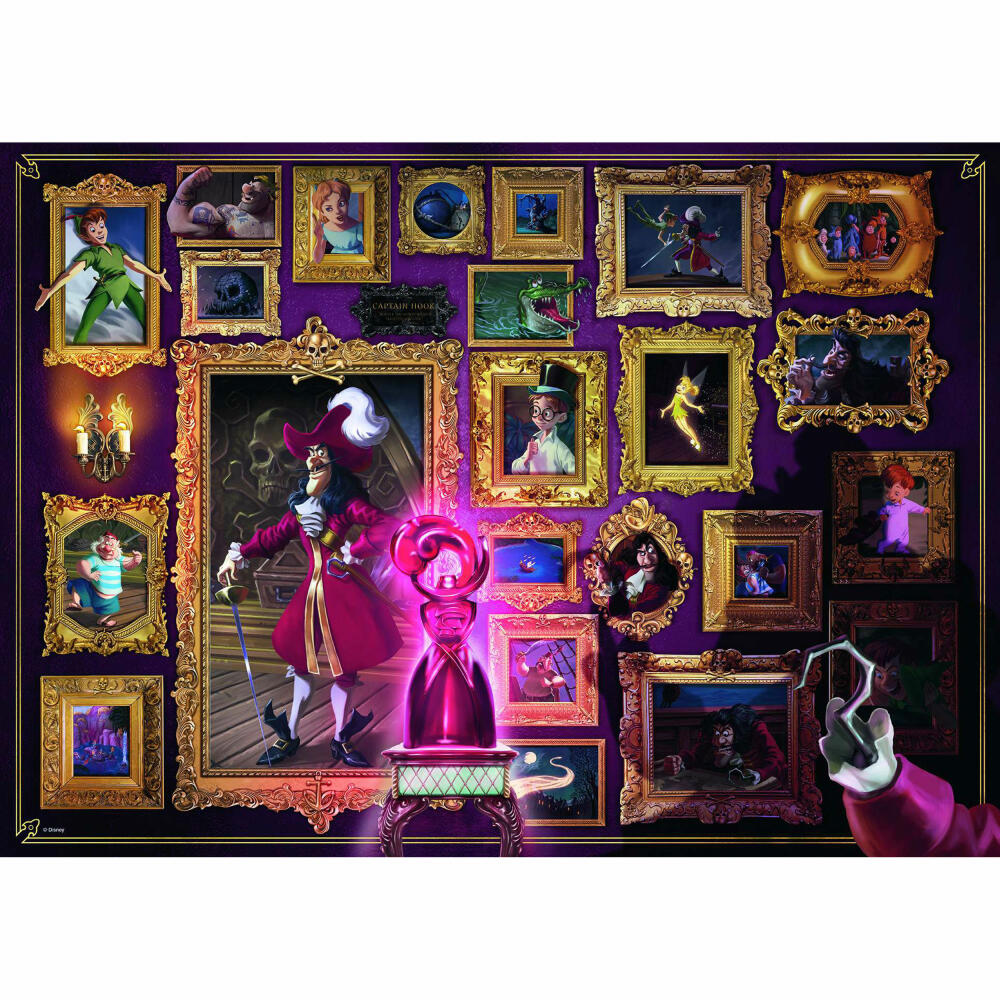 Ravensburger Puzzle Villainous Captain Hook, Adult Puzzle, Adult Puzzles, 1000 Pieces, 15022
