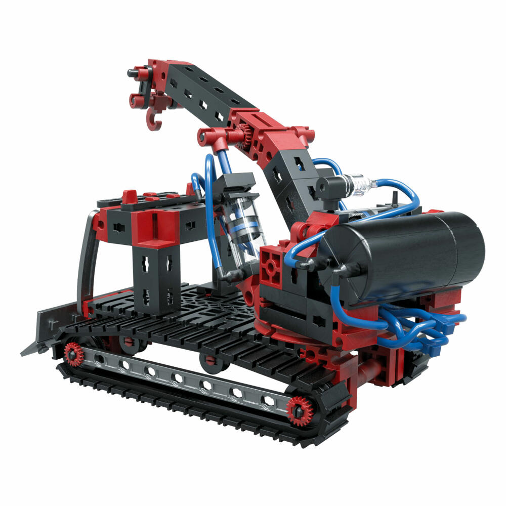 fischertechnik Profi Pneumatic Power, 200-tlg., Pneumatikventilen und -zylindern, Pneumatik Spielzeug, Luftspeicher, Motorikspielzeug, Baukasten, 533874