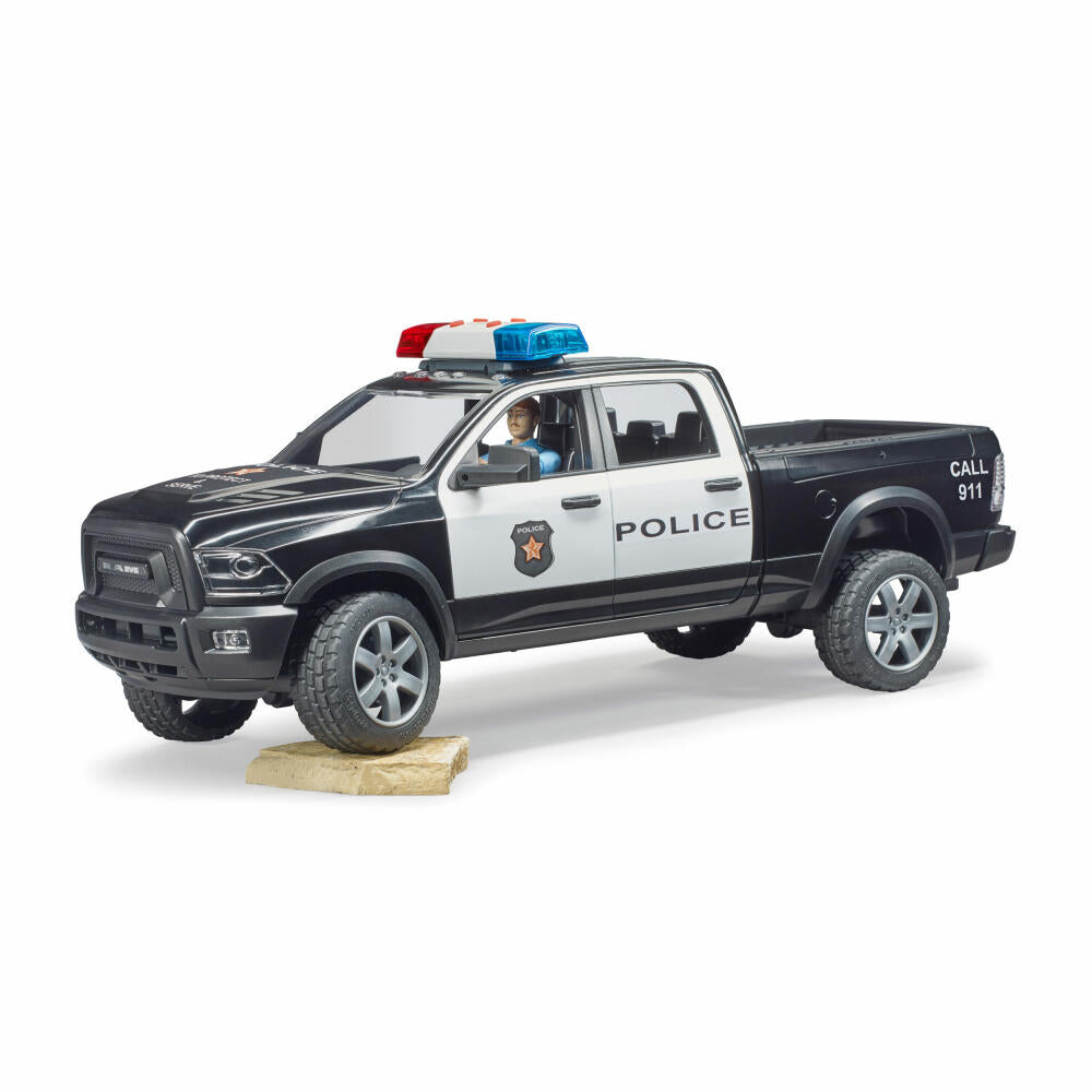 Bruder Emergency Vehicles RAM 2500 Police Pickup, with Policeman, Model Vehicle, Model Vehicle, Toy, 02505