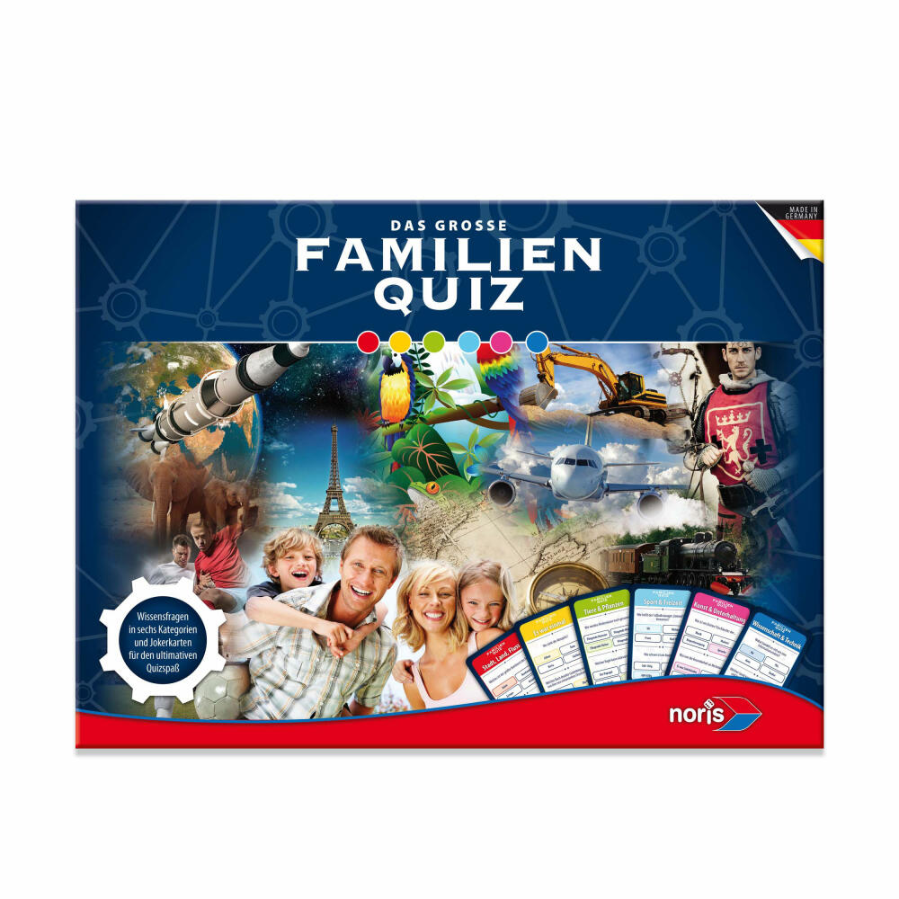 Noris The big family quiz, quiz, guessing game, question game, families, children, game, 606108007