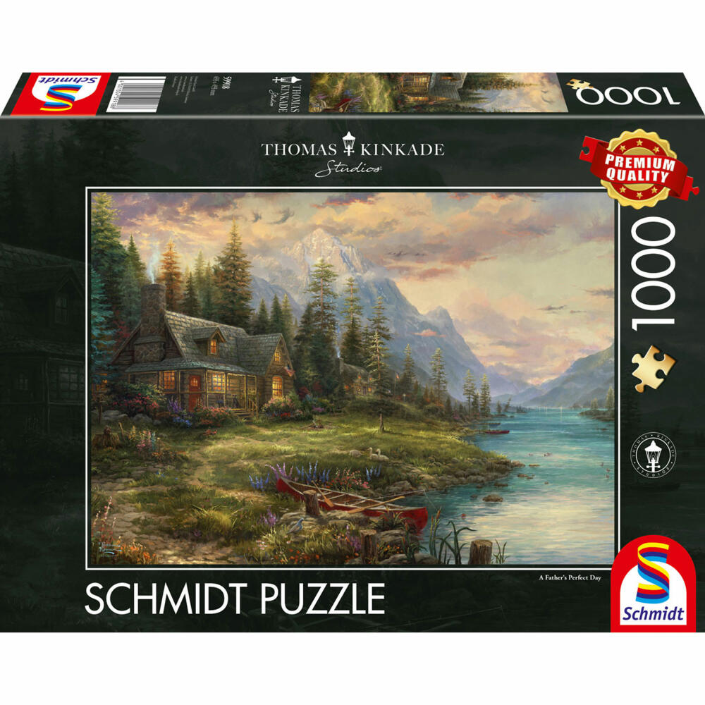Schmidt Spiele Father's Day Trip, Thomas Kinkade, Puzzle, Adult Puzzle, 1000 Pieces, 59918