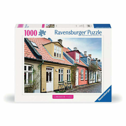 Ravensburger Puzzle Houses in Aarhus - Denmark, adult puzzle, 1000 pieces, 12000113
