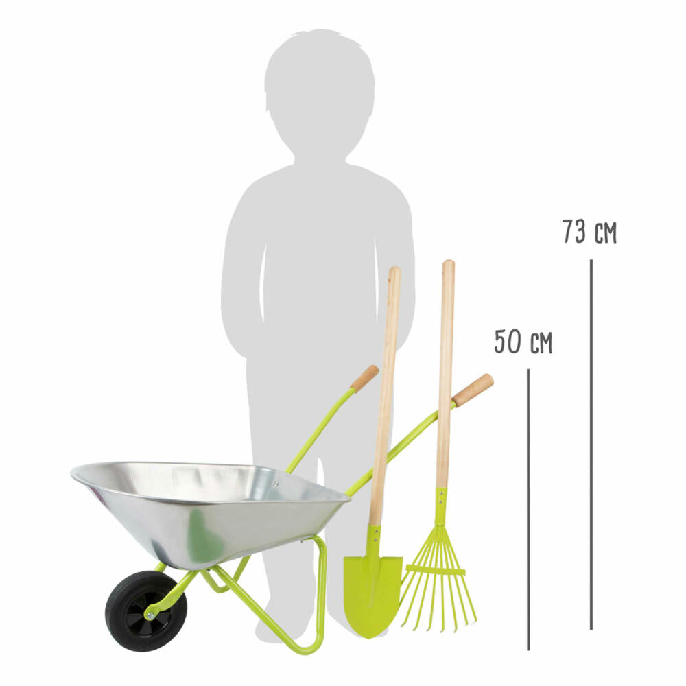 Legler wheelbarrow with garden tools, toy, from 3 years, 11627