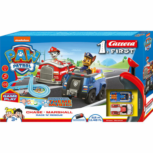 Carrera Paw Patrol Race N Rescue Rennbahn, Auto, Rennauto, Rennstrecke, Carrera First, 20063032