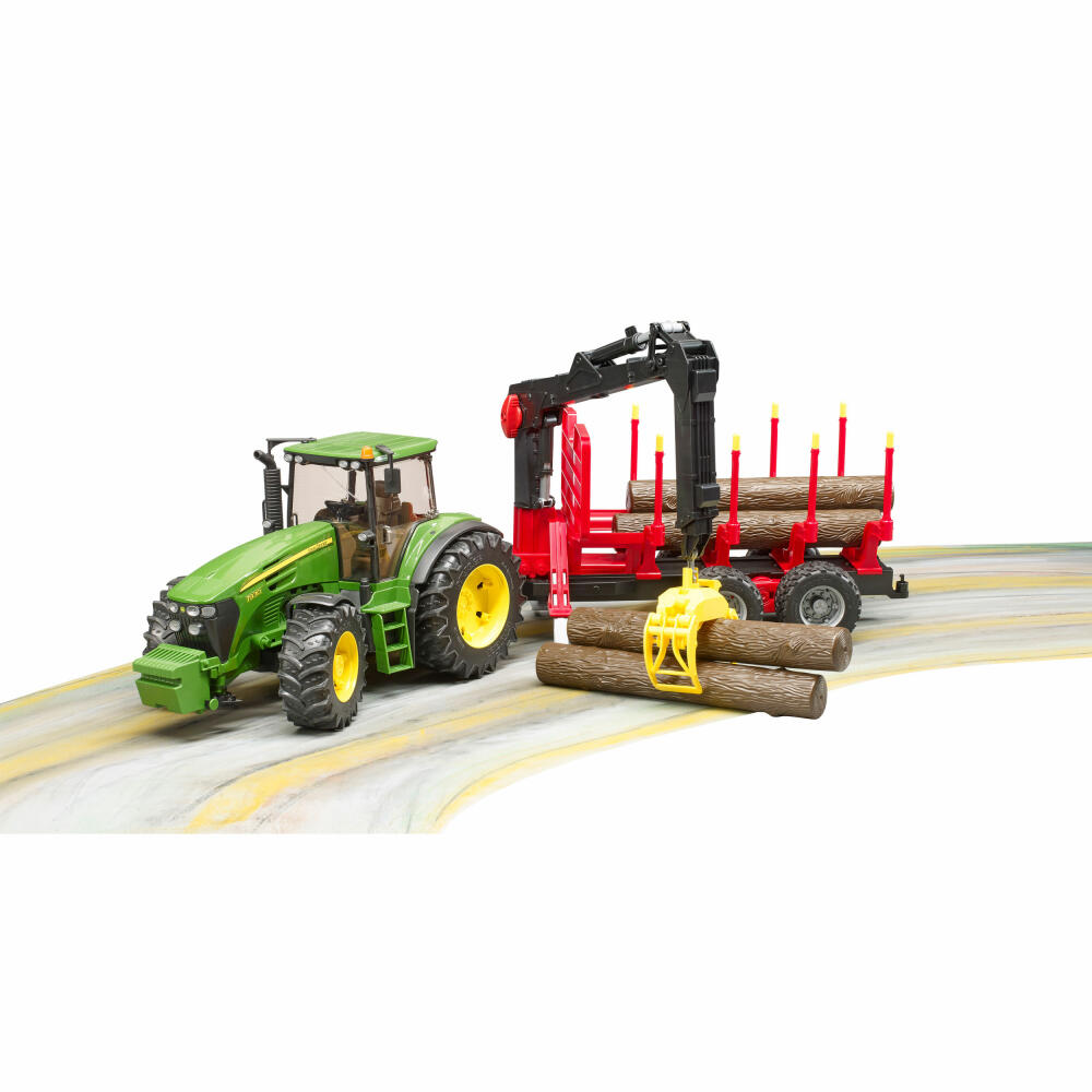 Bruder Forestry John Deere 7930, with trailer, model vehicle, model vehicle, toy, 03054