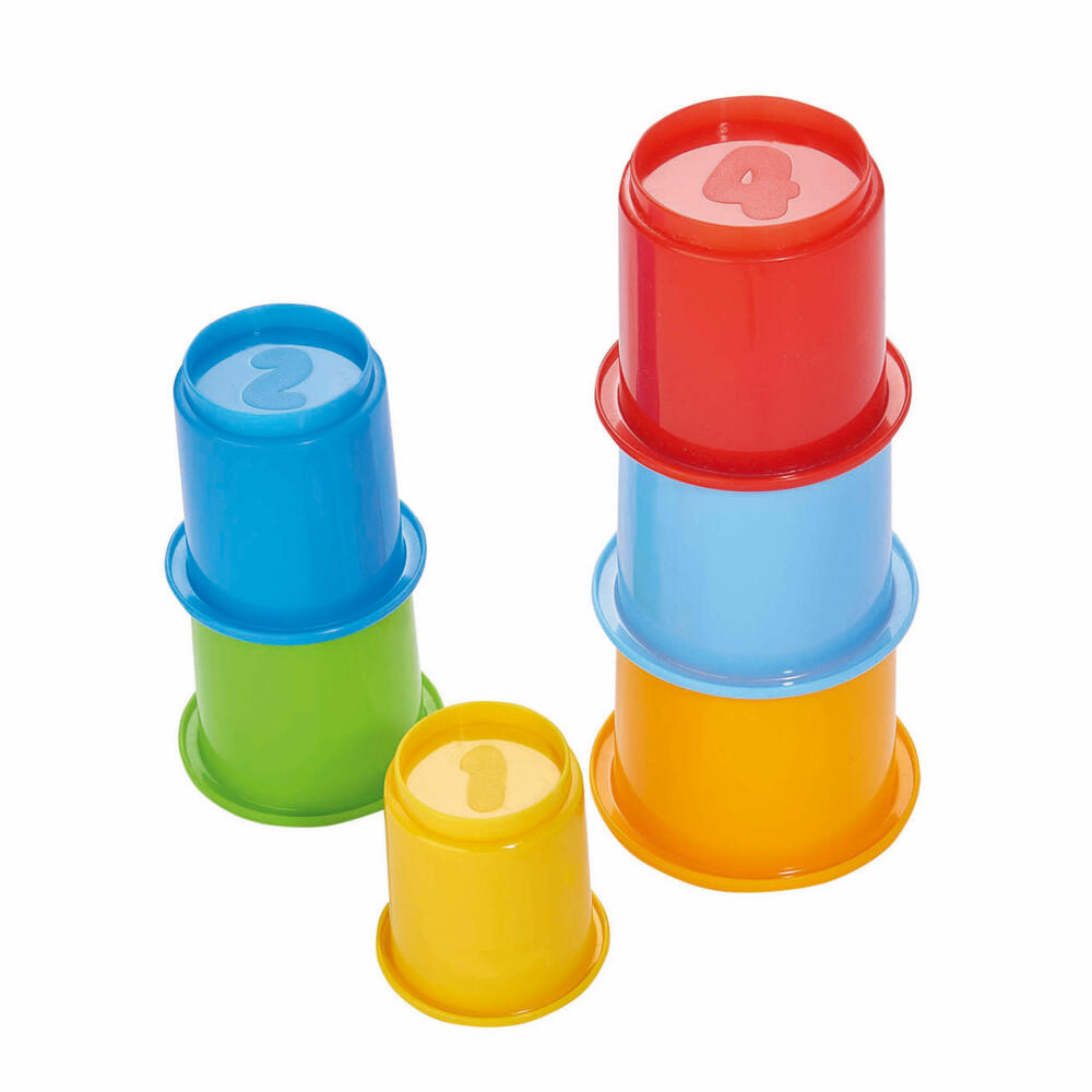 Simba ABC Stacking Pyramid Set, 6 pcs., Stacking Cups, Stacking Buckets, Children, Baby, Toys, 104018143