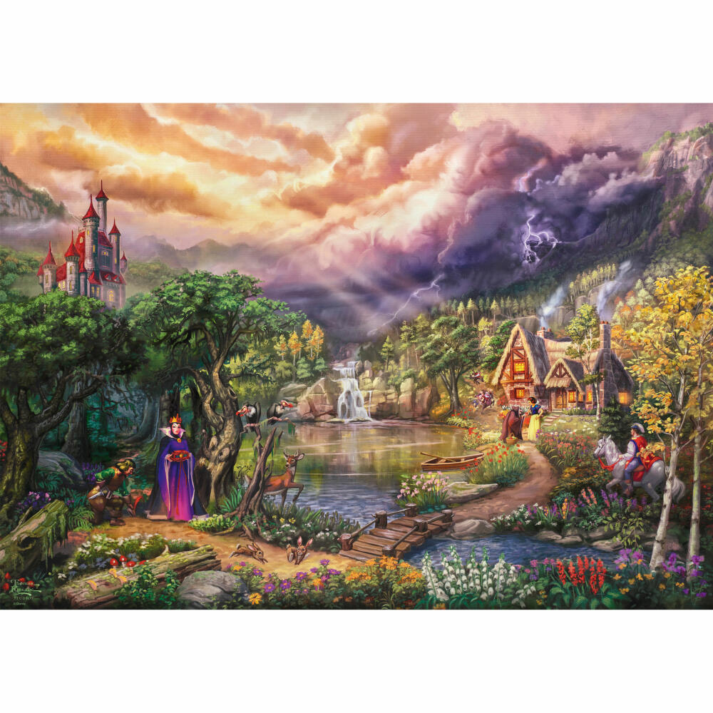 Schmidt Spiele Puzzle Disney Dreams Collection Snow White and the Queen, Erwachsenenpuzzle, Thomas Kinkade, 1000 Teile, 58037