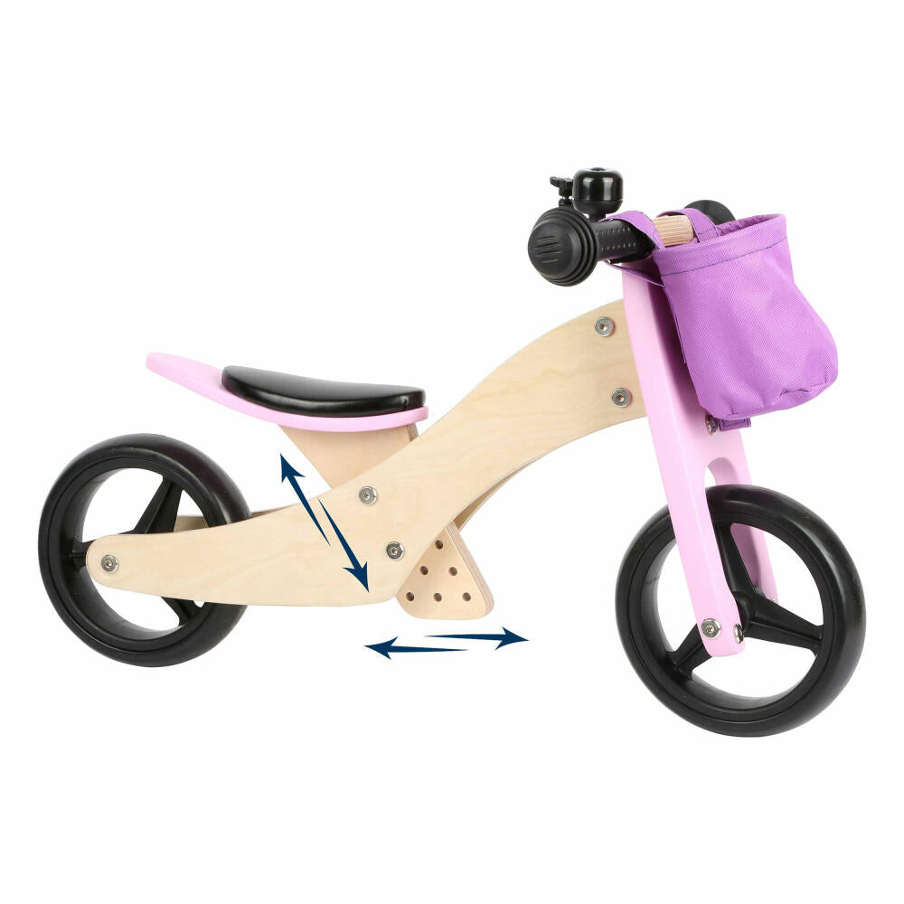 Legler Laufrad-Trike 2 in 1 Rosa, Spielzeug, ab 12 Monate, 11612