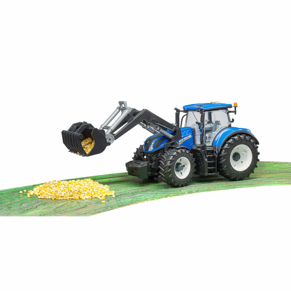 Bruder Landwirtschaft New Holland T7.315, mit Frontlader, Traktor, Modellfahrzeug, Modell Fahrzeug, Spielzeug, 03121