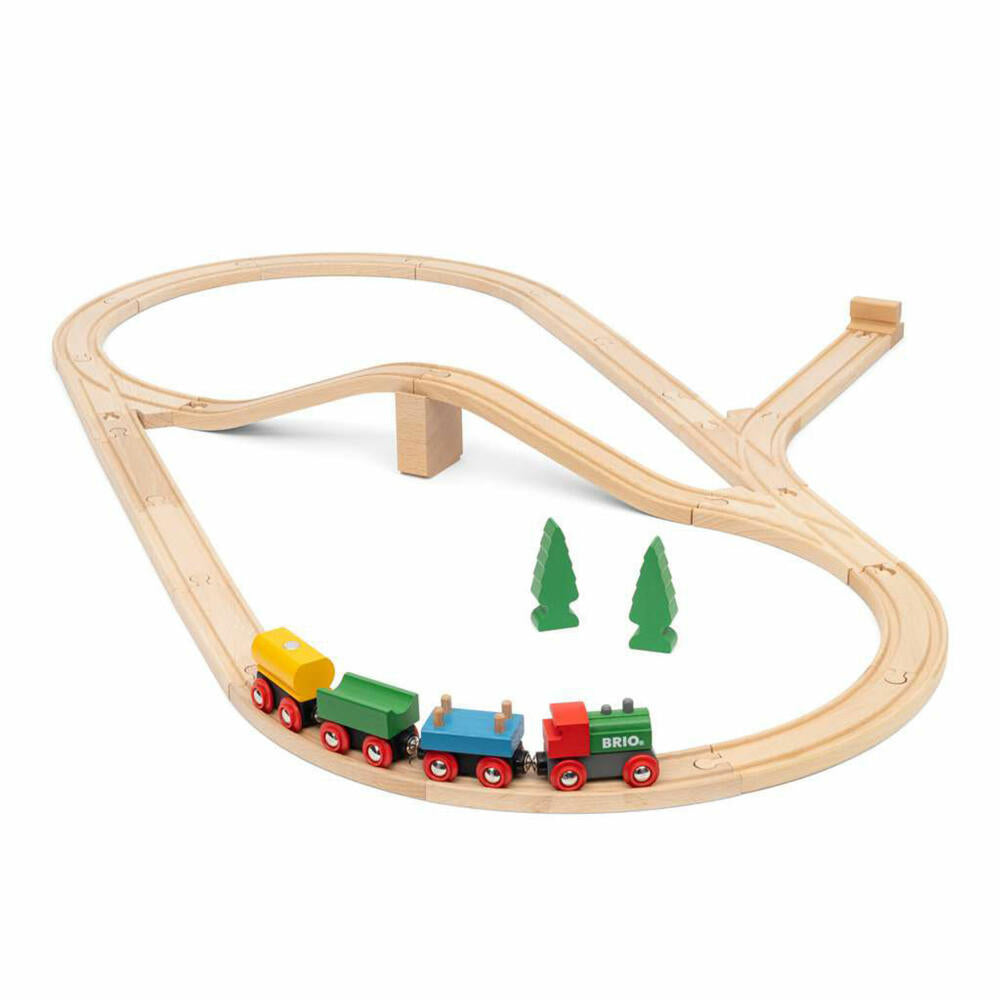BRIO 65 Jahre Holzeisenbahn Jubiläums-Zugset, 32-tlg., Holzeisenbahn, Holz Eisenbahn, Spielzeug, 63603600