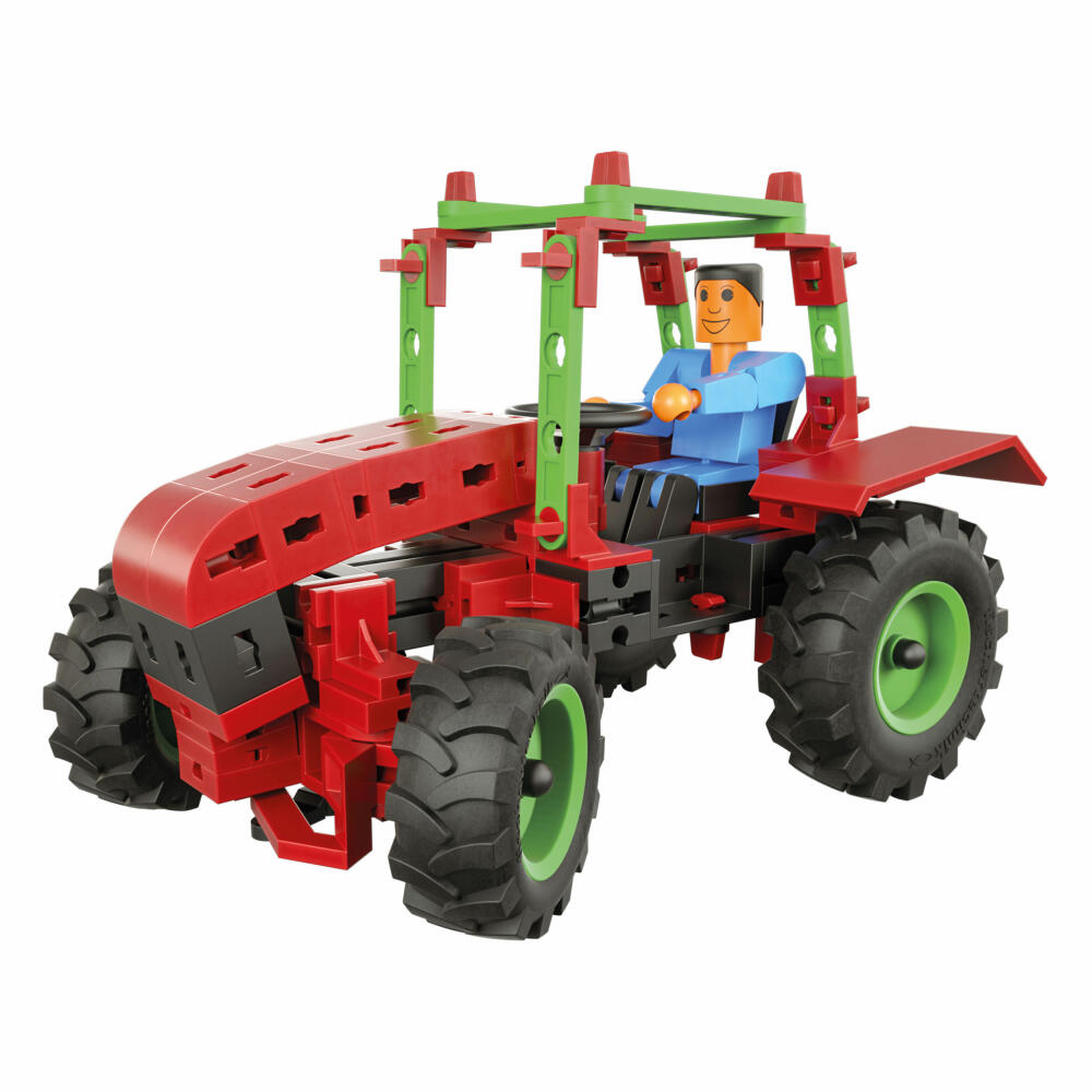 fischertechnik Advanced Tractors, 130-tlg., Kinder Baukasten, Motorikspielzeug, Bau Konstruktionsspielzeug, 544617