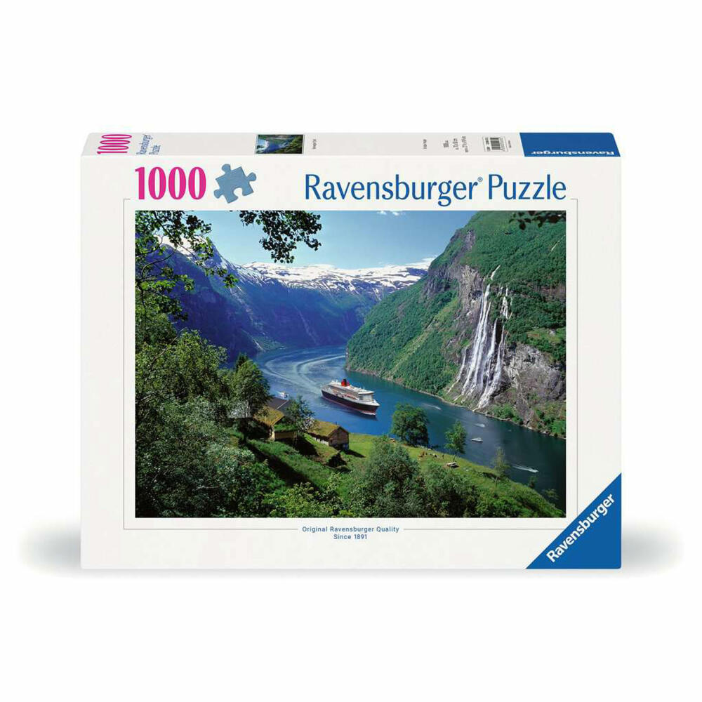 Ravensburger Puzzle Norwegischer Fjord, Erwachsenenpuzzle, 1000 Teile, 12000475
