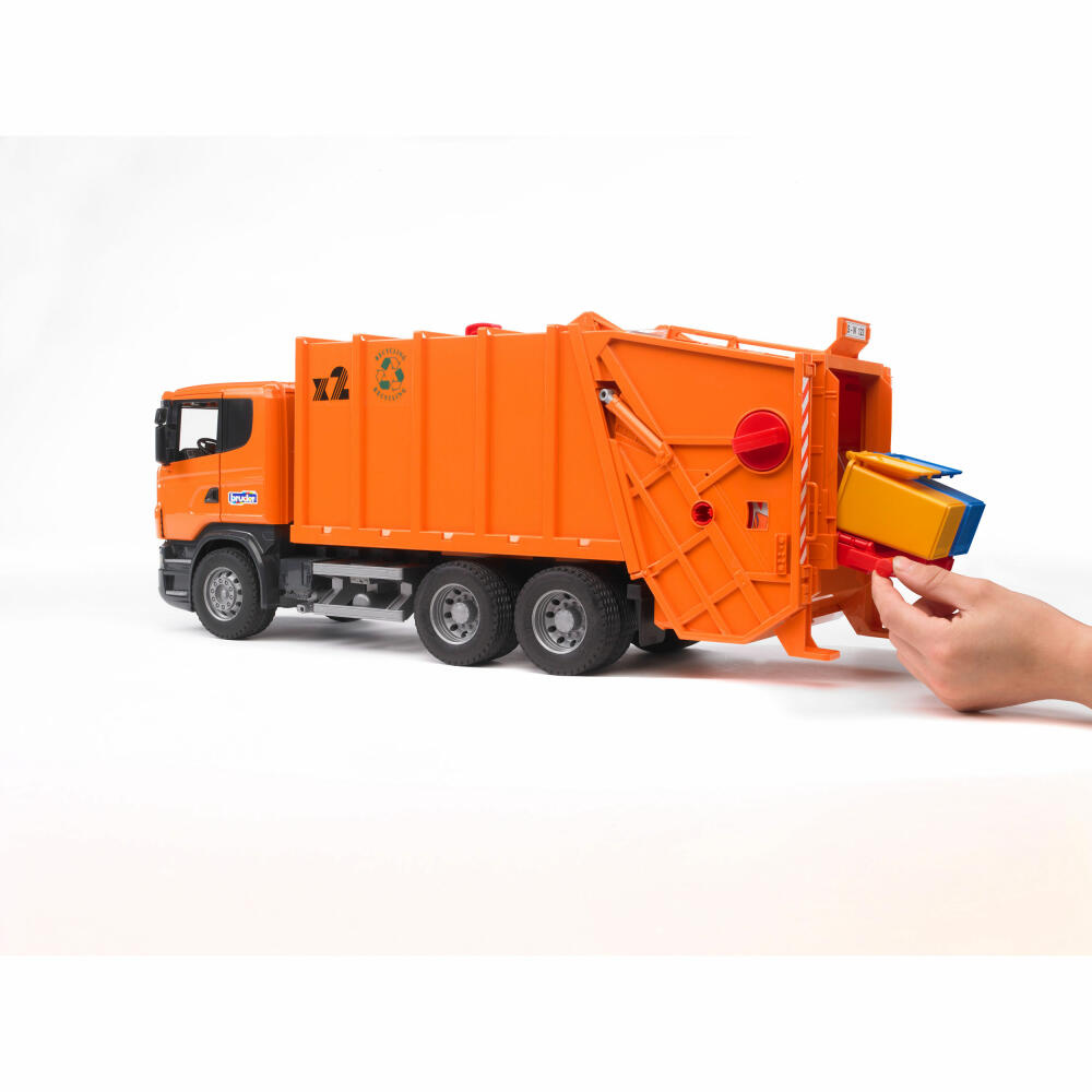 Bruder Commercial Vehicles Scania R-Series Garbage Truck, Garbage Truck, Model Vehicle, Model Vehicle, Toy, 03560