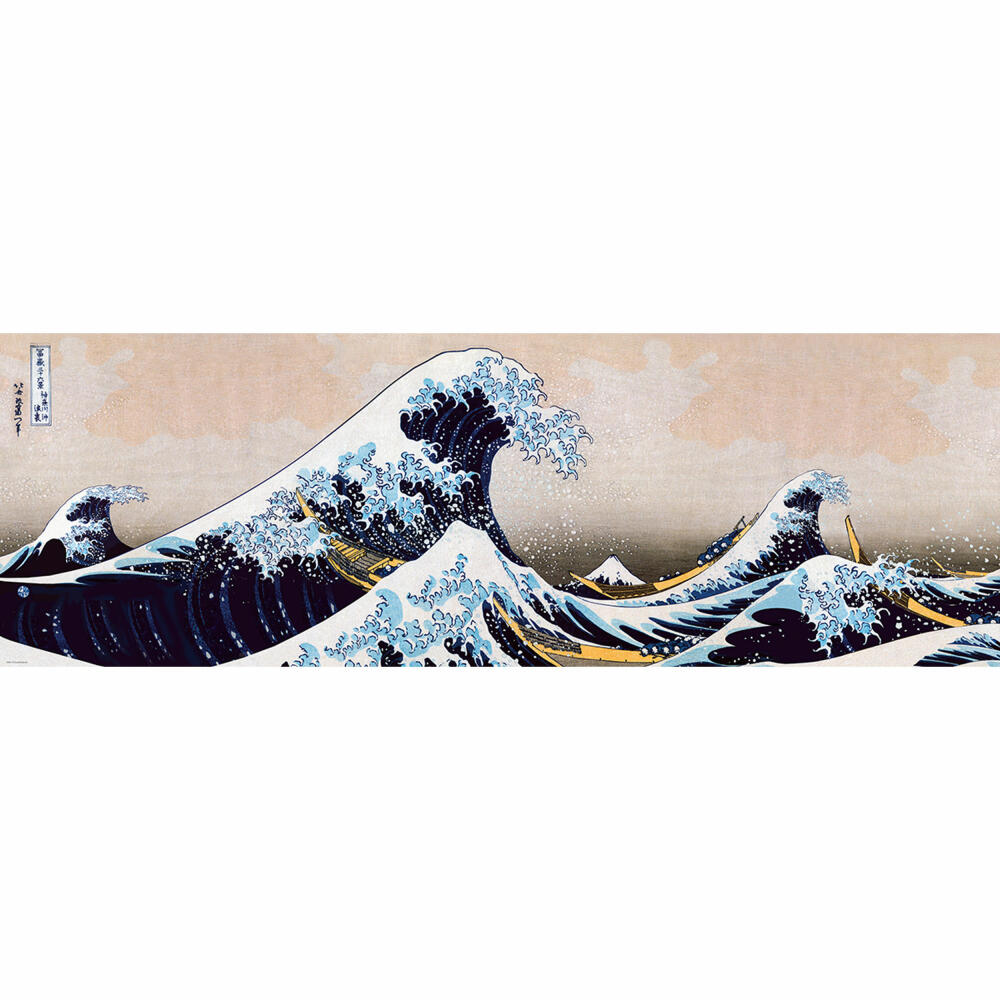 Eurographics Puzzle The Great Wave of Kanagawa by Hokusai, 1000 pieces Panorama, 96 x 32 cm, 6010-5487