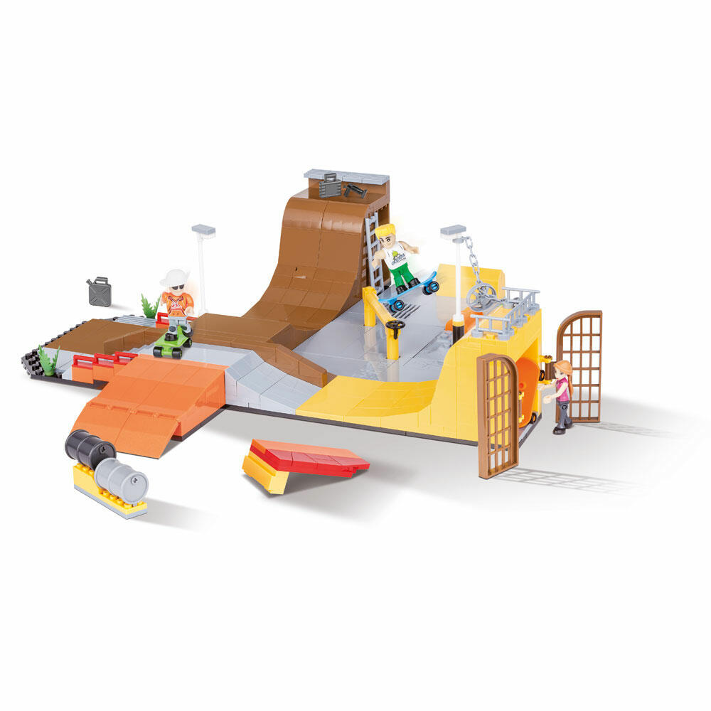 COBI Action Town Crazy Skatepark, Skater, Skate Park, Skateboard, Spielzeug, Konstruktionsbausteine, Kunststoff, 420 Teile, 1880