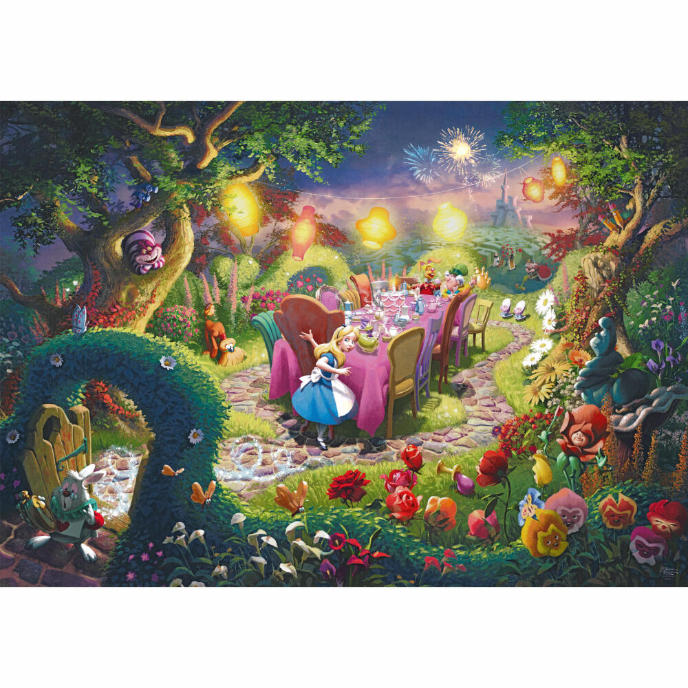 Schmidt Spiele Puzzle Disney Dreams Collection Mad Hatters Tea Party, Thomas Kinkade, Adult Puzzle, 6000 Pieces, 57398