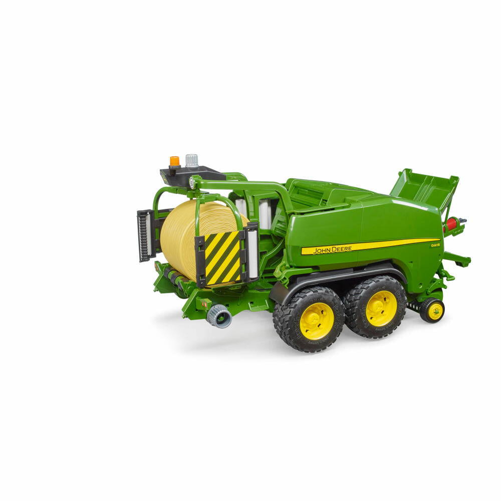 Bruder Agriculture John Deere Round Bale Press Wrapper Combination C441R, Harvester, Model Vehicle, Model Vehicle, Toy, 02032