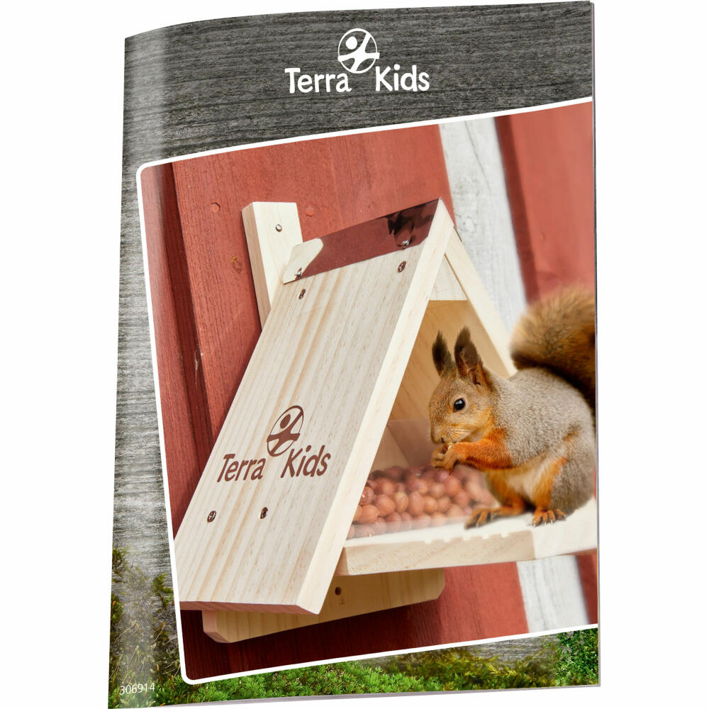 Terra Kids Squirrel Feeding House Kit, Outdoor Feeding House to Build Yourself, Ages 6 and Up, 1306914001