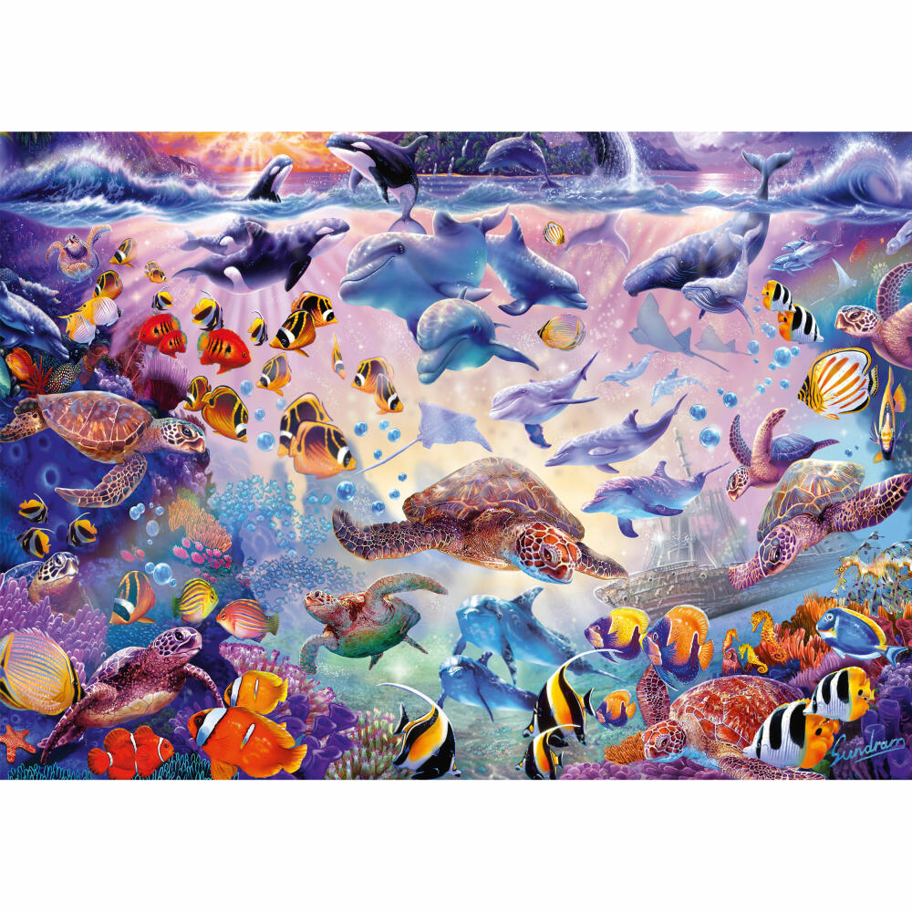 Schmidt Spiele Puzzle Majestät des Ozeans, Erwachsenenpuzzle, Standard, 1000 Teile, 59758