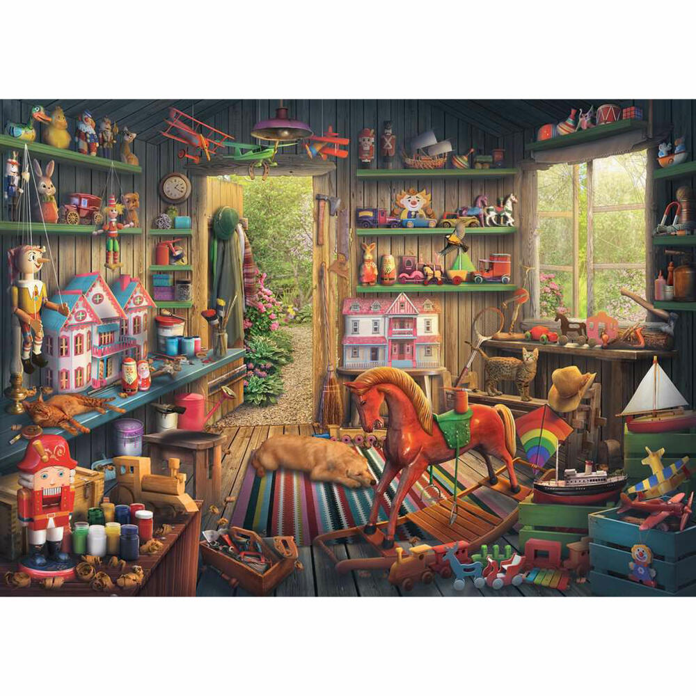 Ravensburger Puzzle Spielzeug von damals, Erwachsenenpuzzle, 1000 Teile, 12000576