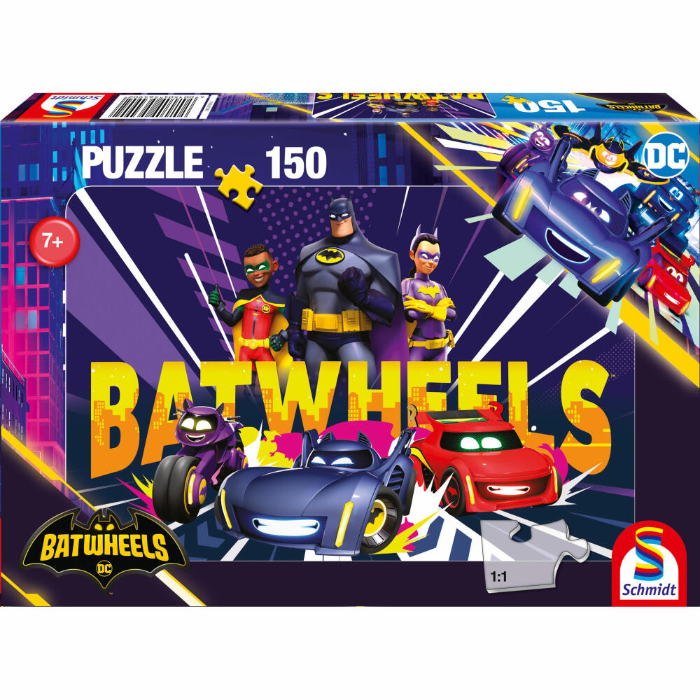 Schmidt Spiele Children's Puzzle Batwheels Ready to Roll - Ready for the Adventure!, Children's Puzzle, 150 pieces, 56490