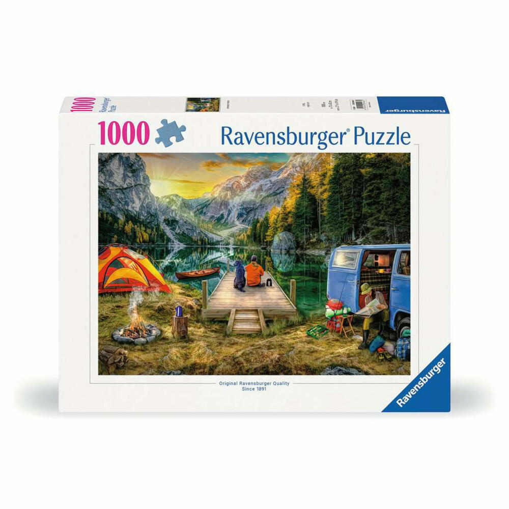 Ravensburger Puzzle Campingurlaub, Erwachsenenpuzzle, 1000 Teile, 12000568