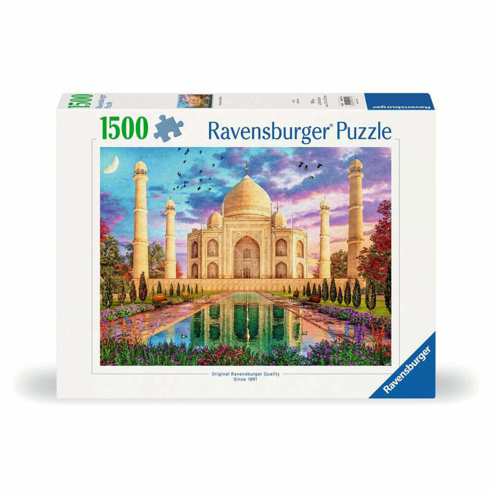 Ravensburger Puzzle Bezauberndes Taj Mahal, Erwachsenenpuzzle, 1500 Teile, 12000741