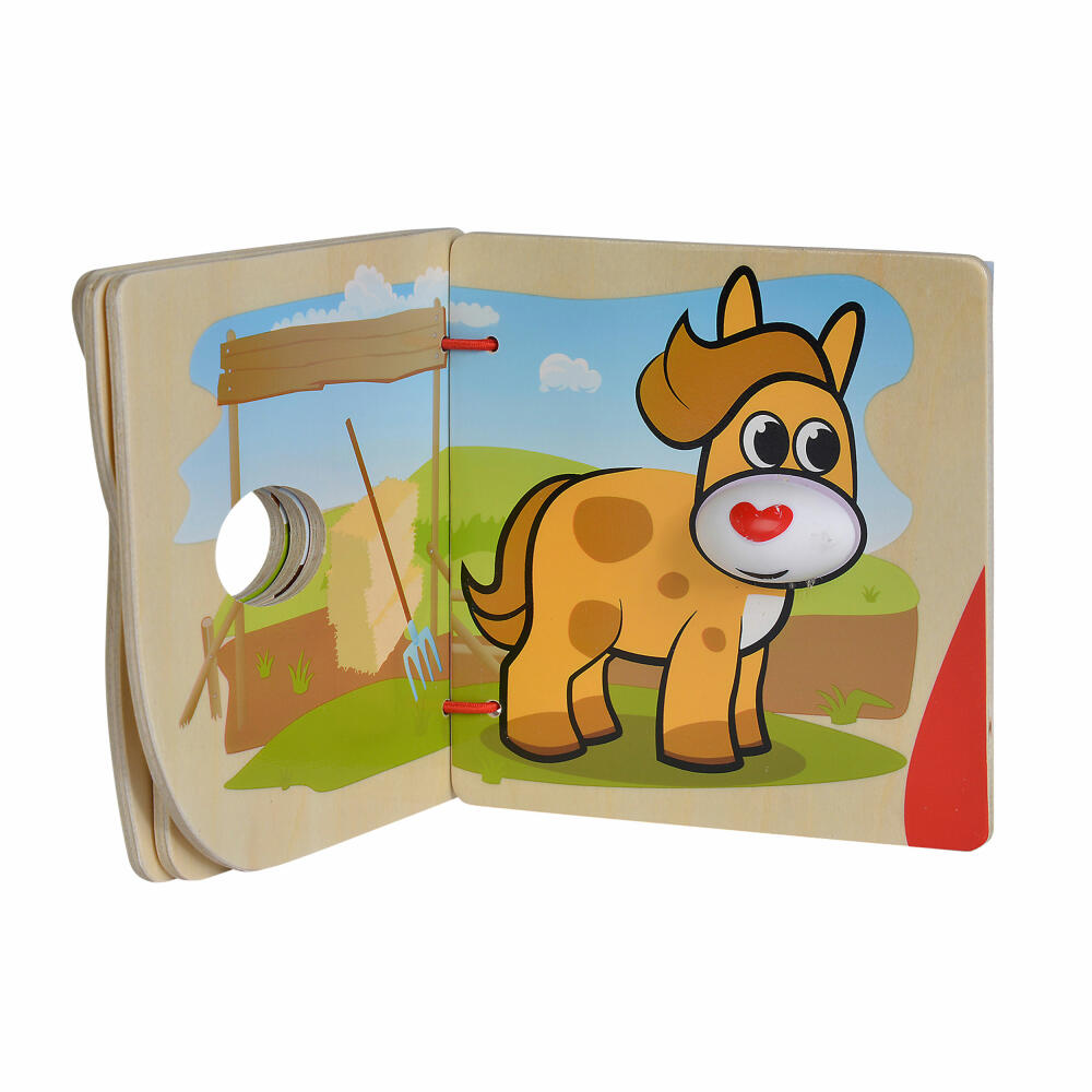 Eichhorn Picture Book Farm, Picture Book, Animal Picture Book, Animals, Wood, from 6 months, 100005416