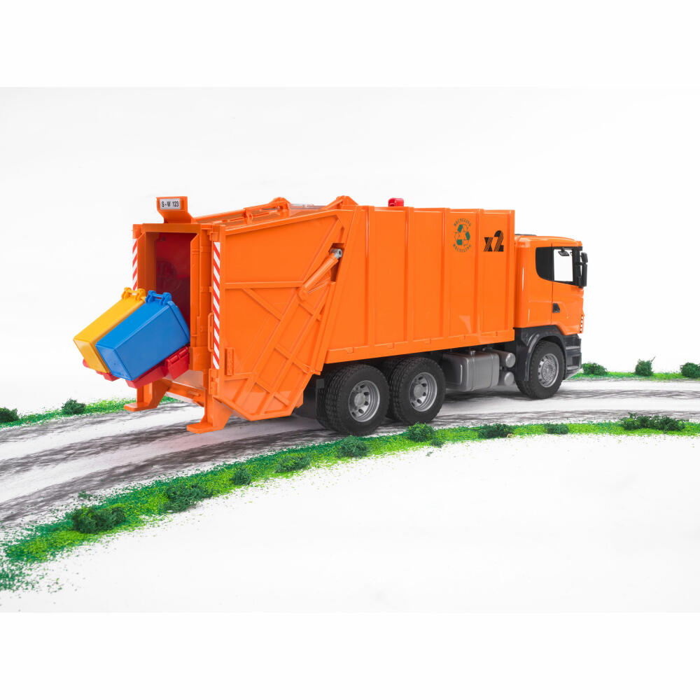 Bruder Commercial Vehicles Scania R-Series Garbage Truck, Garbage Truck, Model Vehicle, Model Vehicle, Toy, 03560